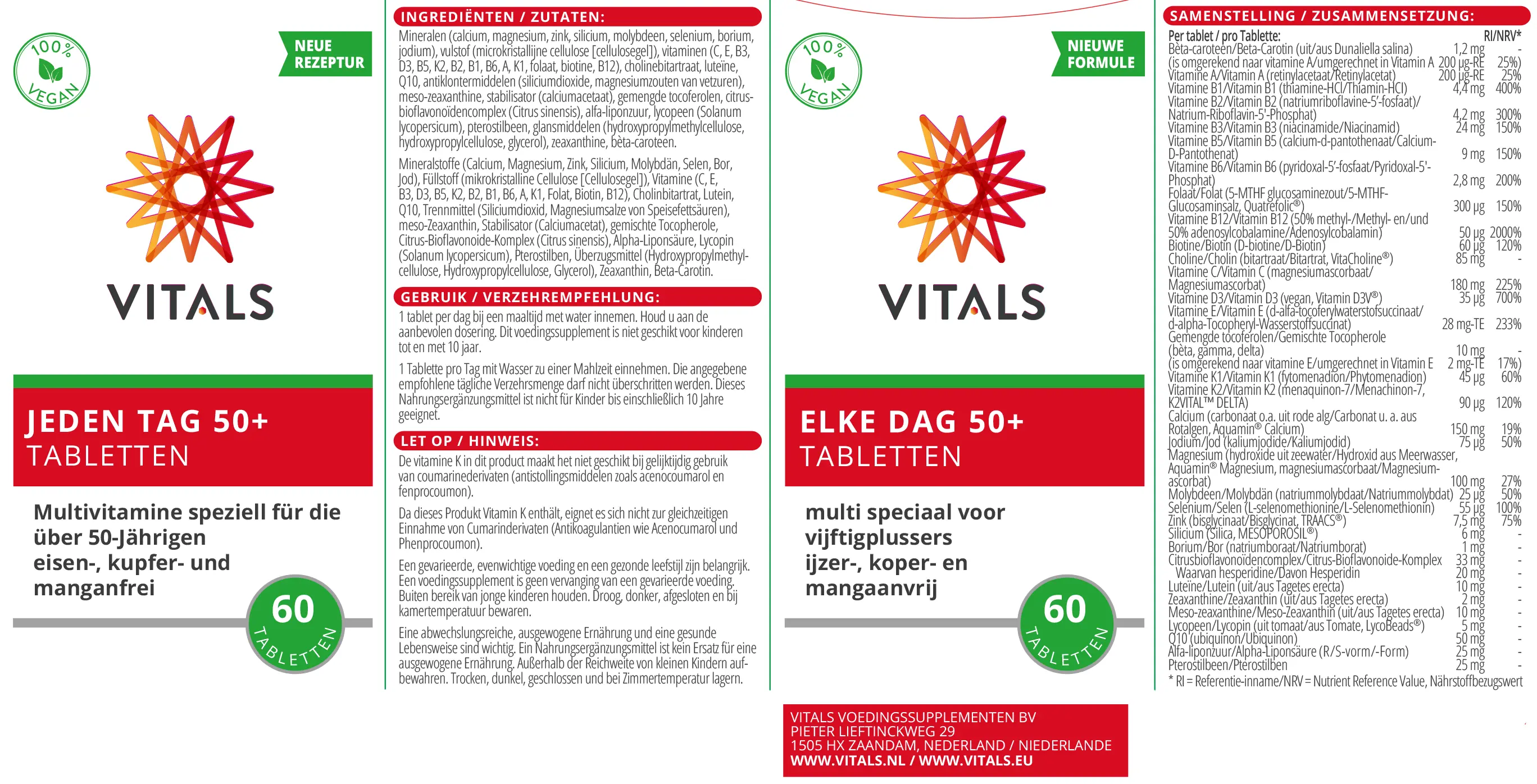 Elke dag 50+ verpakking&nbsp;&copy;&nbsp;Vitals